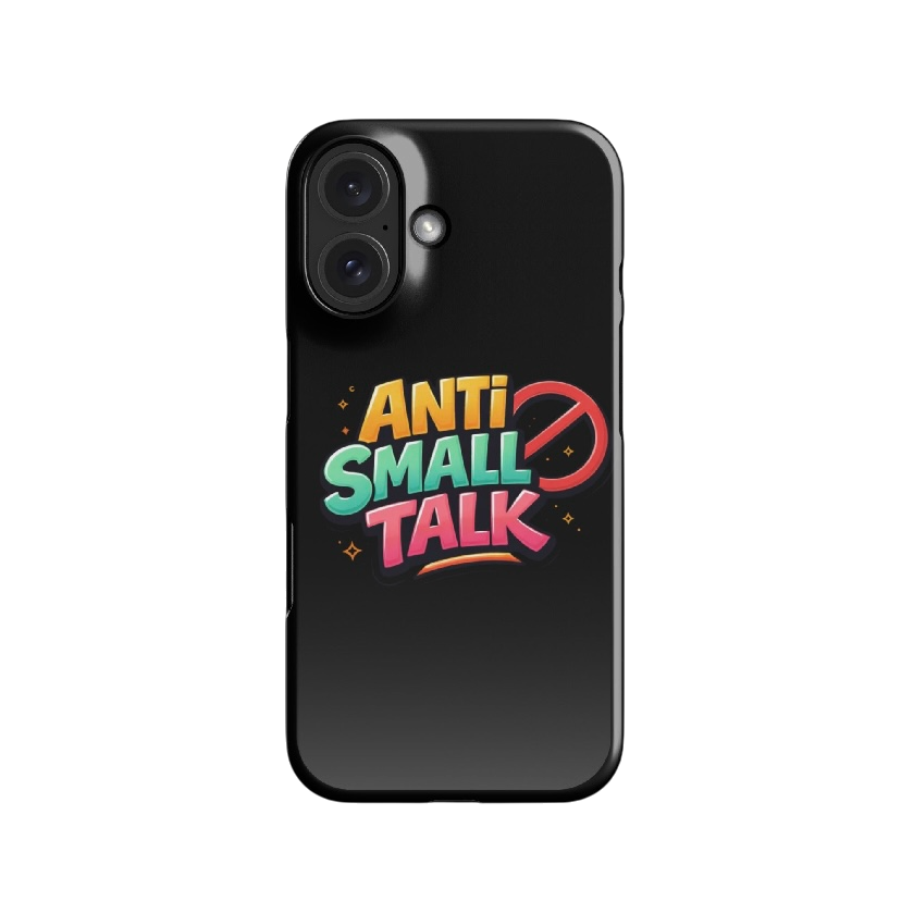 Anti small talk telefoonhoes iPhone®
