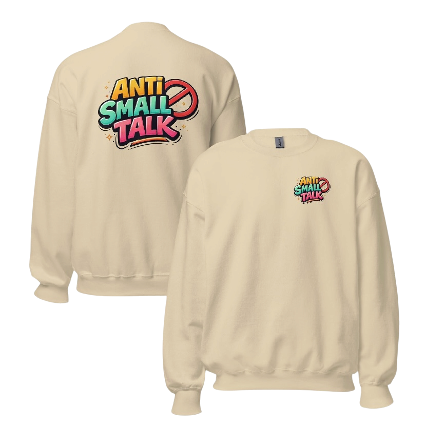 Anti small talk sweater