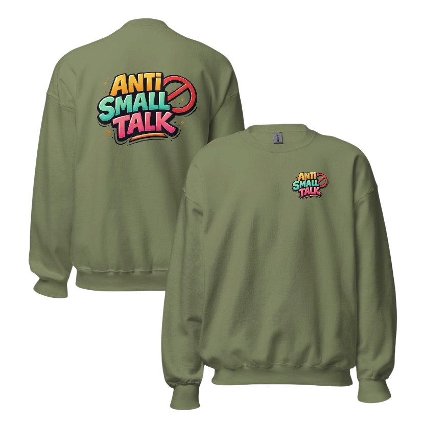 Anti small talk sweater
