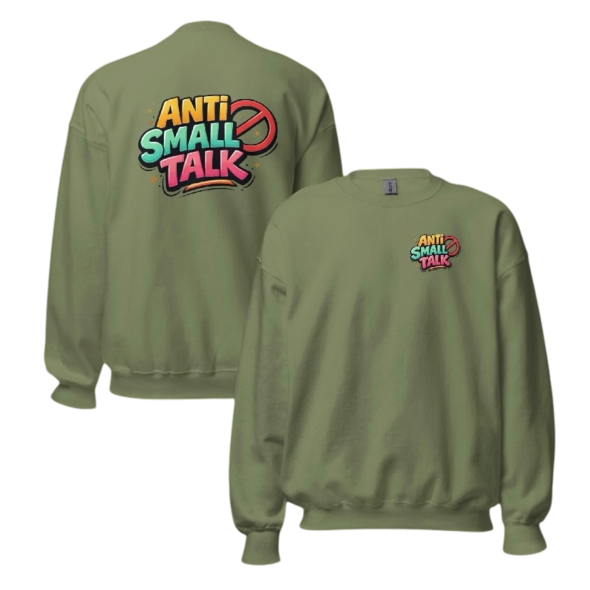 Anti small talk sweater