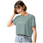 Stilte is goud crop top