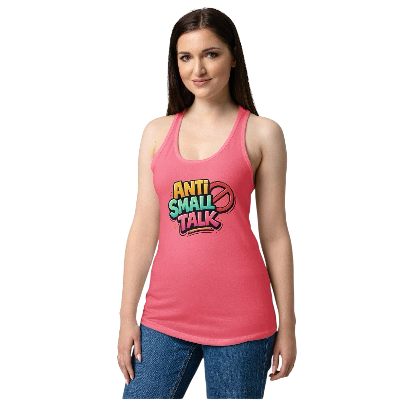 Anti small talk tanktop