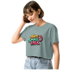 Anti small talk crop top
