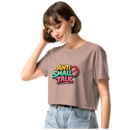 Anti small talk crop top