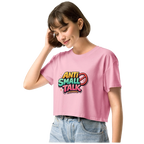 Anti small talk crop top