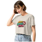 Anti small talk crop top