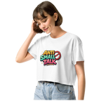 Anti small talk crop top