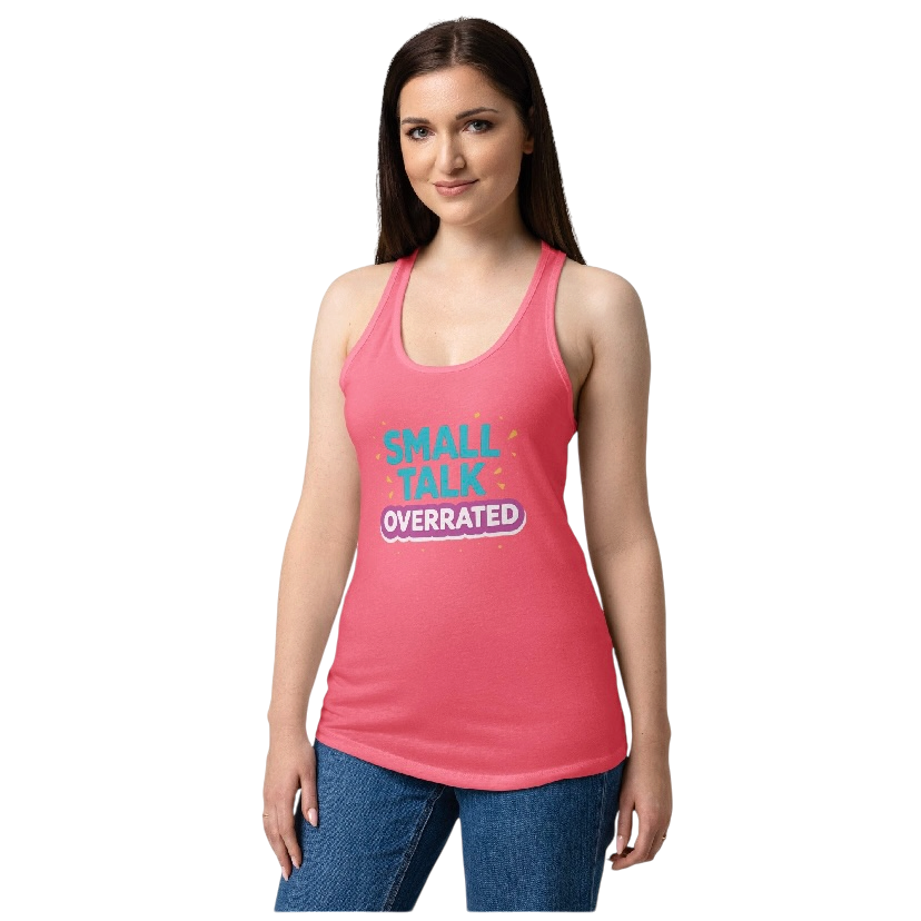 Small talk overrated tanktop