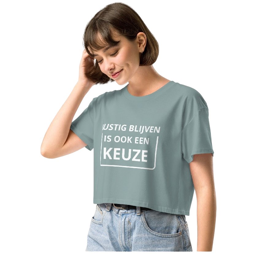 Rustig blijven crop top