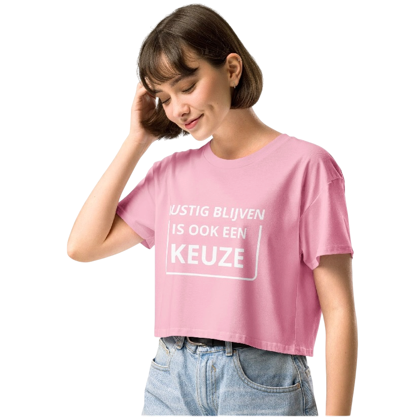Rustig blijven crop top