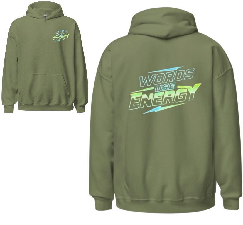 Words use energie hoodie