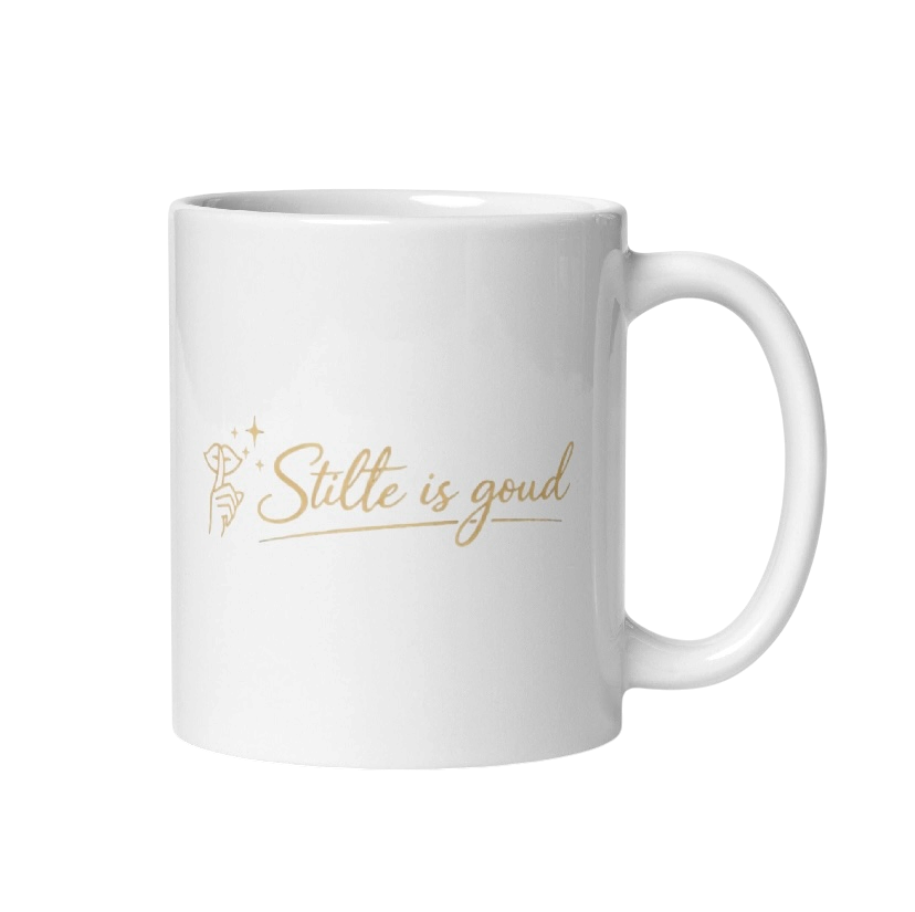 Stilte is goud mok