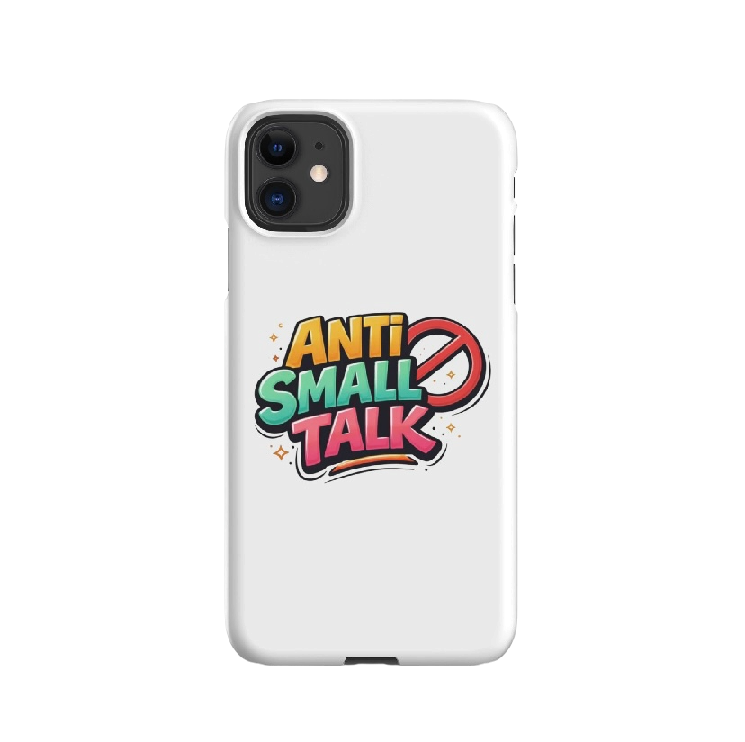 Anti small talk hoesje iPhone®