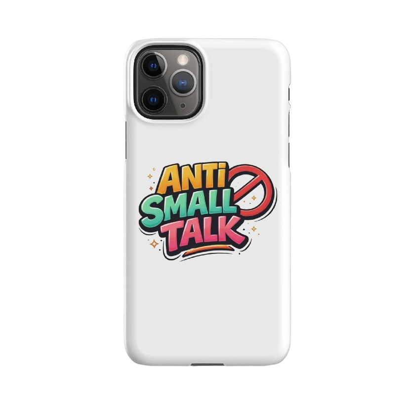 Anti small talk hoesje iPhone®