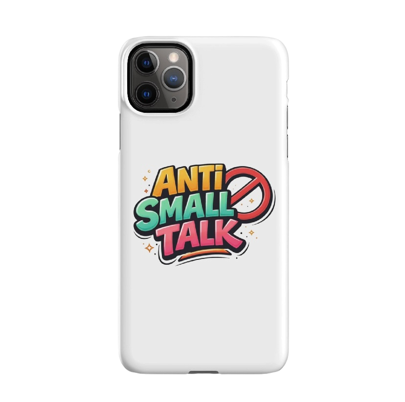 Anti small talk hoesje iPhone®