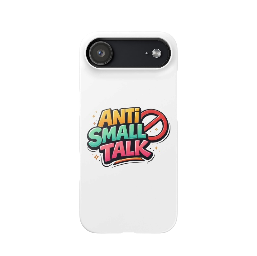 Anti small talk hoesje iPhone®