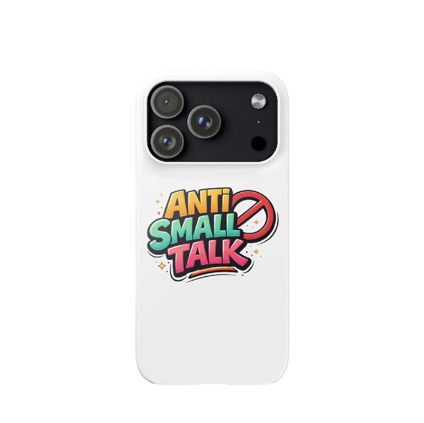 Anti small talk hoesje iPhone®