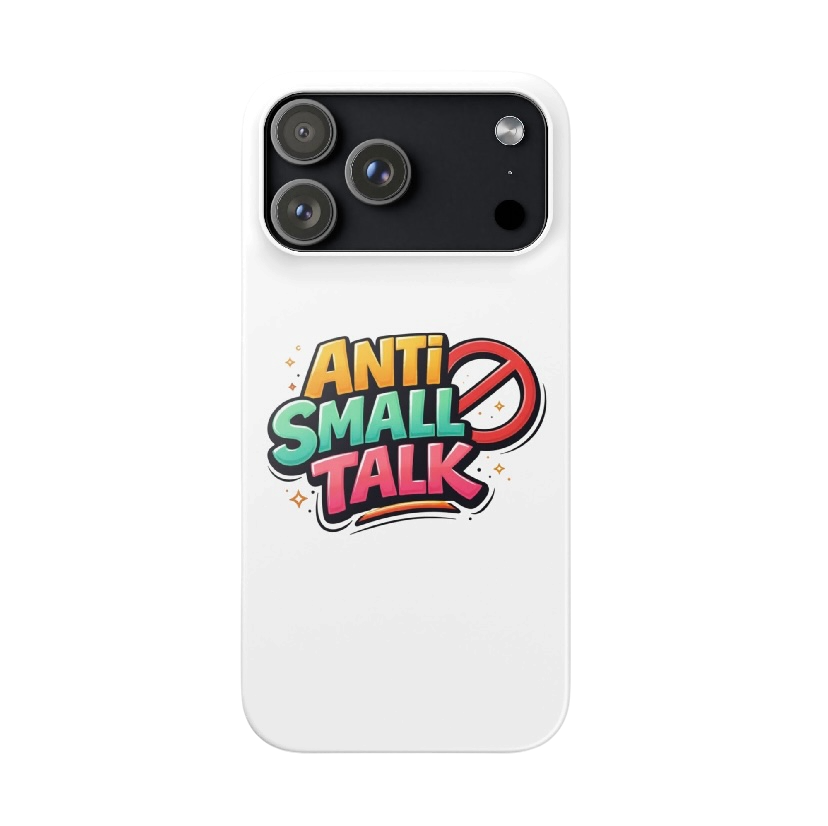Anti small talk hoesje iPhone®