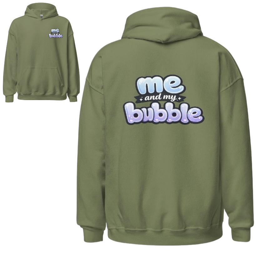 Me and my bubble hoodie