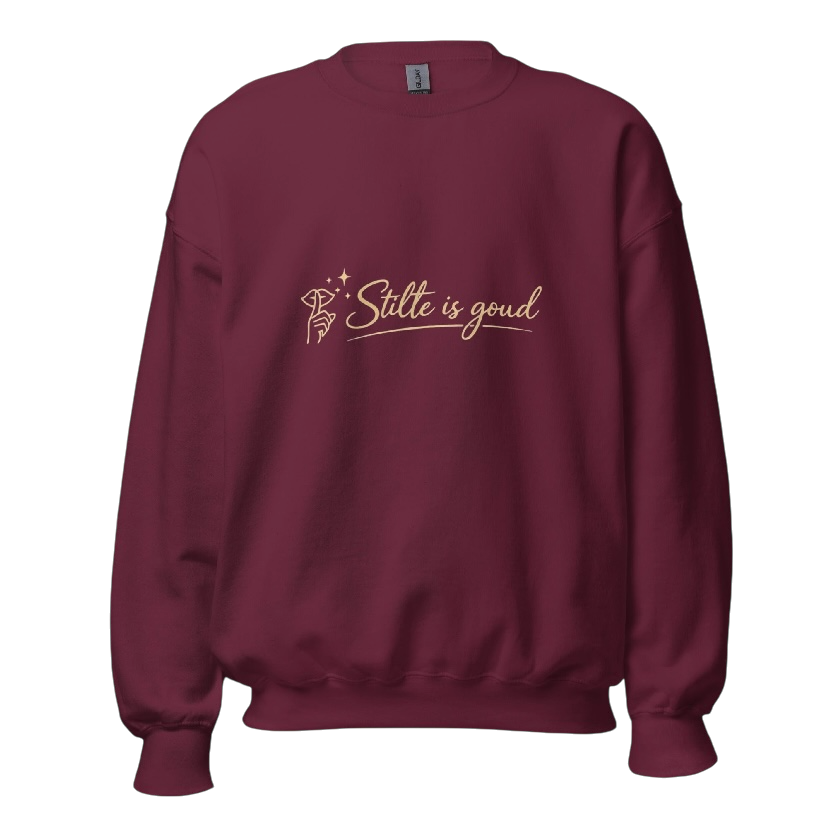Stilte is goud sweater
