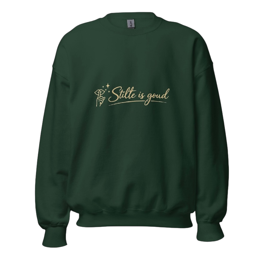 Stilte is goud sweater