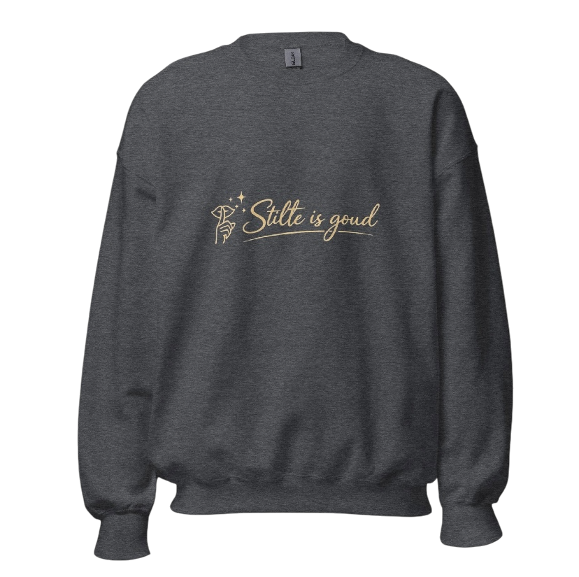 Stilte is goud sweater
