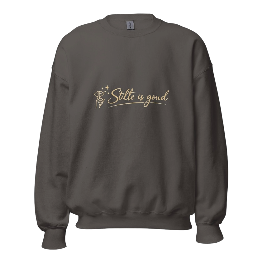 Stilte is goud sweater
