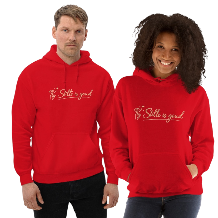 Stilte is goud hoodie