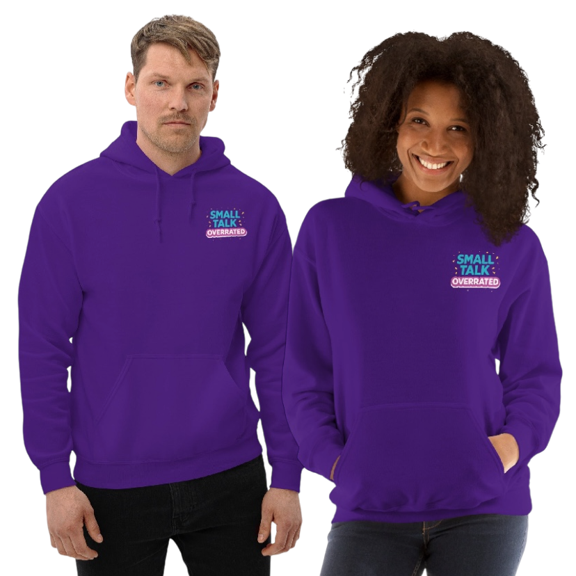 Small talk overrated hoodie